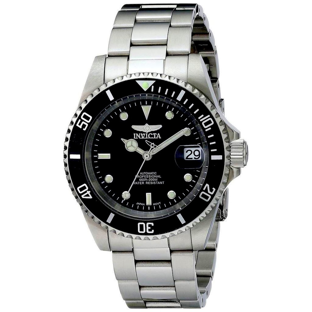 Invitation Pro Diver 200M Black Dial 8926OB Men's Watch